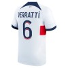 Maglia ufficiale Paris Saint Germain Verratti 6 Trasferta 2023-24 per Uomo